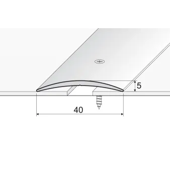 Listwa łączeniowa - Okleina dąb nairobi - Aluminium w okleinie