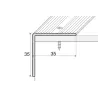 Kątownik 35 x 35 - Inox gładki