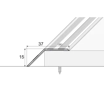 Listwa dylatacyjna 15 x 37 - Anoda szampan - Aluminium anodowane