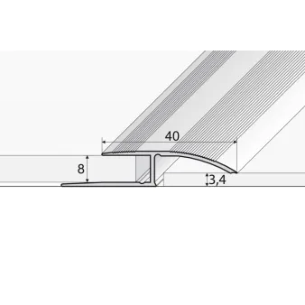 Listwa dylatacyjna - Anoda złoto - Aluminium anodowane