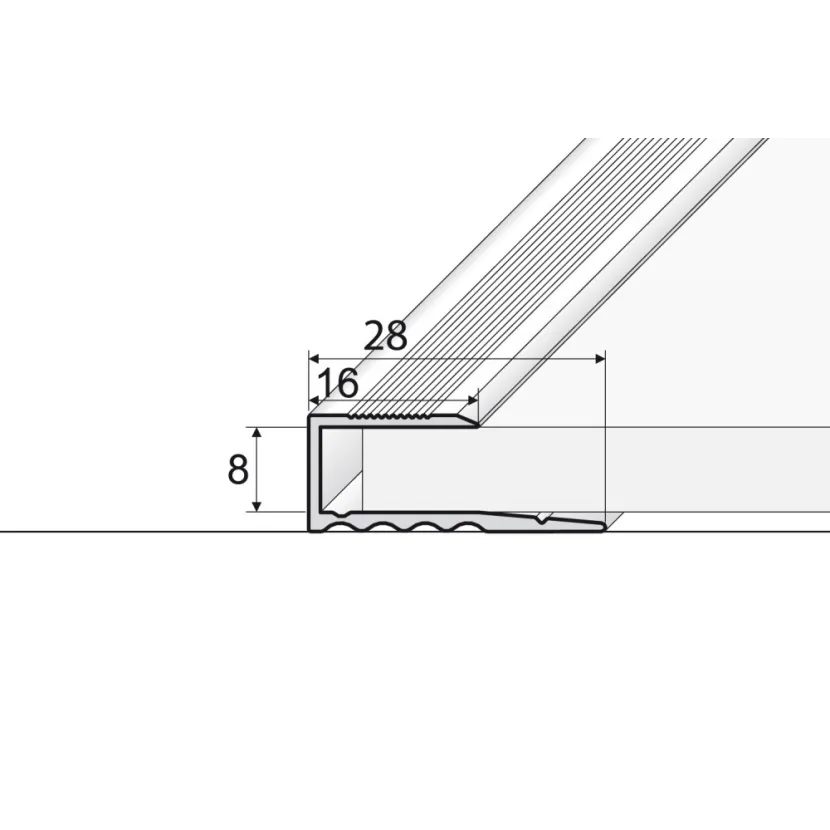 Listwa zakończeniowa - Inox gładki