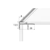 Listwa schodowa do LVT 3 mm - złota