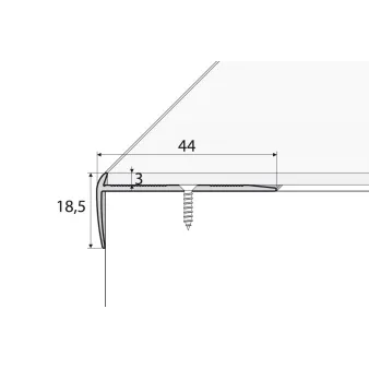 Listwa zakończeniowa - Anoda brąz - Aluminium anodowane