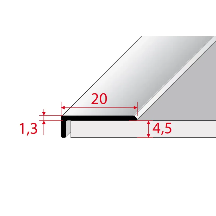 Listwa zakończeniowa - Inox gładki