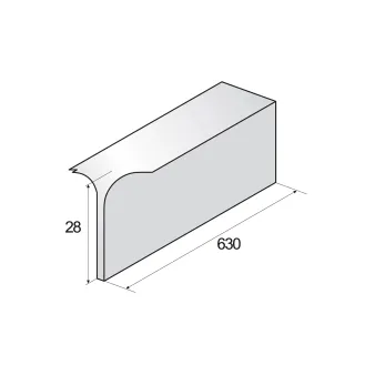 Profil łączeniowy - Lakier ral czarny - Aluminium lakierowane