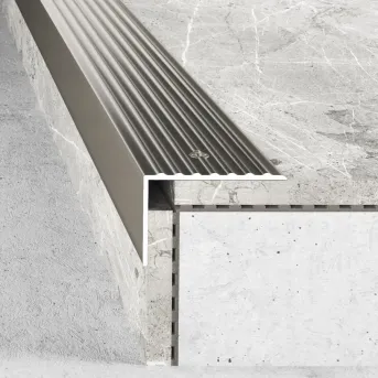 Kątownik 65 x 42 - Inox gładki - Aluminium anodowane
