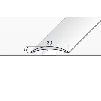 Listwa łączeniowa samoprzylepna 30 mm - brązowa - Aluminium anodowane