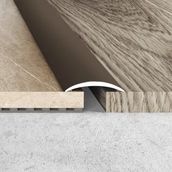 Listwa łączeniowa samoprzylepna 30 mm - brązowa - Aluminium anodowane