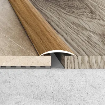 Listwa łączeniowa samoprzylepna 30 mm - dąb koniakowy - Aluminium w okleinie