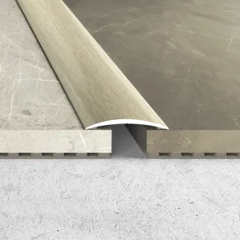 Listwa łączeniowa - Dąb bielony - Samoprzylepne - Aluminium w okleinie