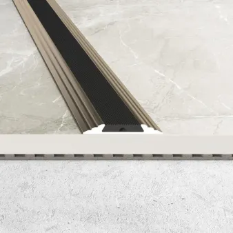 Listwa łączeniowa z wkładką antypoślizgową - Anoda szampan - Aluminium anodowane