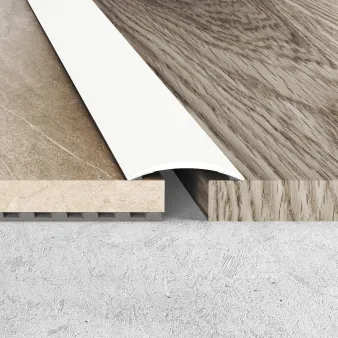 Listwa łączeniowa samoprzylepna 30 mm - śnieżna biel - Aluminium w okleinie