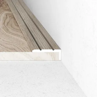 Kątownik 25 x 10 - Dąb helsinki - Samoprzylepne - Aluminium w okleinie