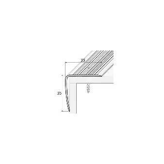 Kątownik 35 x 35 - Anoda złoto - Aluminium anodowane