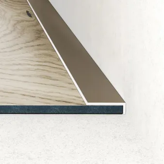 Listwa zakończeniowa - Anoda szampan - Samoprzylepne - Aluminium anodowane