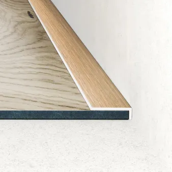 Listwa zakończeniowa - Dąb naturalny - Samoprzylepne - Aluminium anodowane