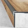 Listwa schodowa do LVT 3 mm - inox gładki
