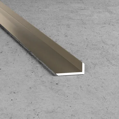 Kątownik fazowany 20 x 8 x 1.5 - Anoda szampan