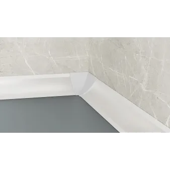 Narożnik wewnętrzny do listwy P61 - Anoda czarna - Tworzywo PVC