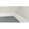 Narożnik wewnętrzny do listwy P61 - Okleina srebrny mat