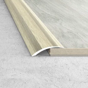 Listwa najazdowa - Okleina dąb bielony - Aluminium w okleinie