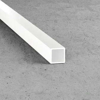Rura kwadratowa 20 x 20 x 1 - Lakier biały (RAL) - Aluminium lakierowane