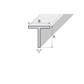 Teownik 20 x 20 x 2 - Anoda czarna - Aluminium anodowane