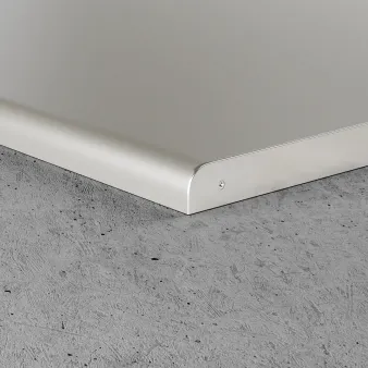 Profil zakończeniowy prawy - Anoda srebro - Aluminium anodowane