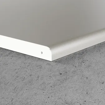 Profil zakończeniowy lewy - Lakier biały (RAL) - Aluminium lakierowane