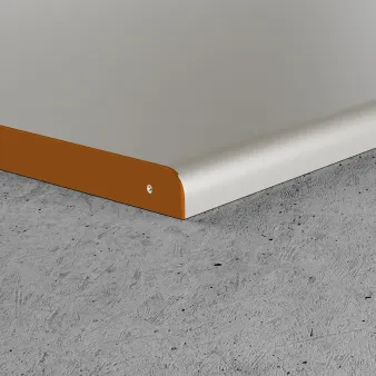 Profil zakończeniowy lewy - Lakier brąz (RAL) - Aluminium lakierowane