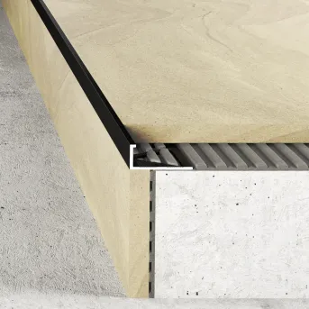 Listwa krawędziowa 8 mm - Anoda czarna - Aluminium anodowane