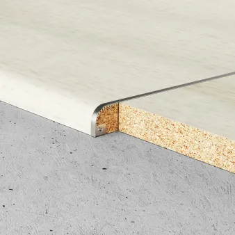Profil łączeniowy gięty - Anoda srebro - Aluminium anodowane