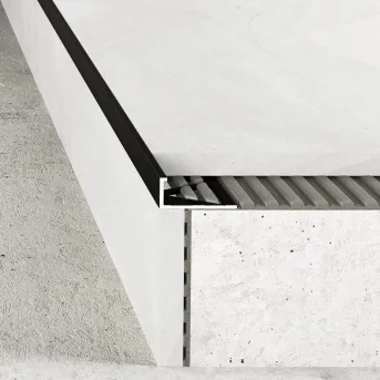 Listwa krawędziowa 12 mm - Anoda czarna - Aluminium anodowane