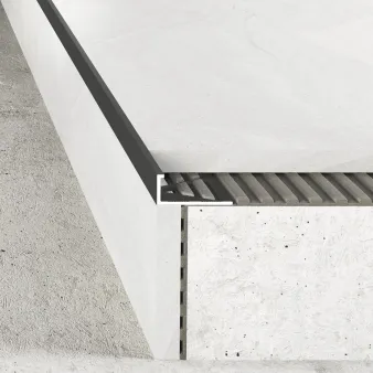 Listwa krawędziowa 12 mm - Inox szczotkowany - Aluminium anodowane