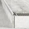 Listwa krawędziowa owalna 8 mm - Naturalne aluminium polerowane