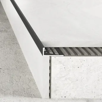 Listwa krawędziowa 12 mm - Inox szczotkowany - Aluminium anodowane