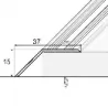 Listwa dylatacyjna 15 x 37 - Anoda brąz - Samoprzylepne