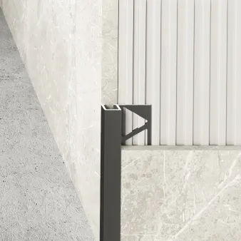Listwa zakończeniowa - anoda inox gładki - Aluminium anodowane