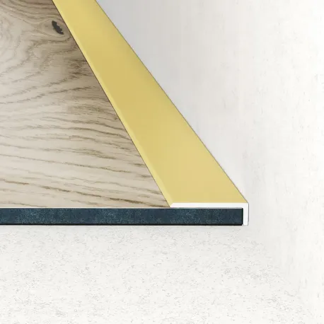 Listwa zakończeniowa do LVT 20 × 5,8 mm – złota