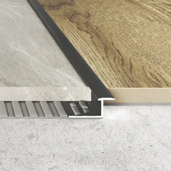 Listwa łączeniowa płaska 10 mm – inox szczotkowany - Aluminium anodowane