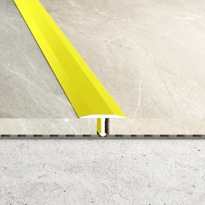 Listwa Safety fugowa 18 mm - Żółta kontrastowa