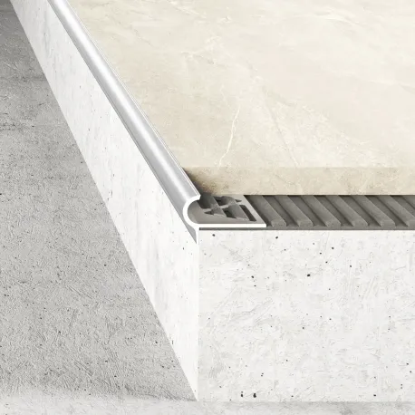 Listwa krawędziowa owalna 10 mm - Naturalne aluminium