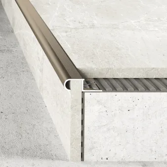 Listwa schodowa owalna - Anoda szampan - Aluminium anodowane
