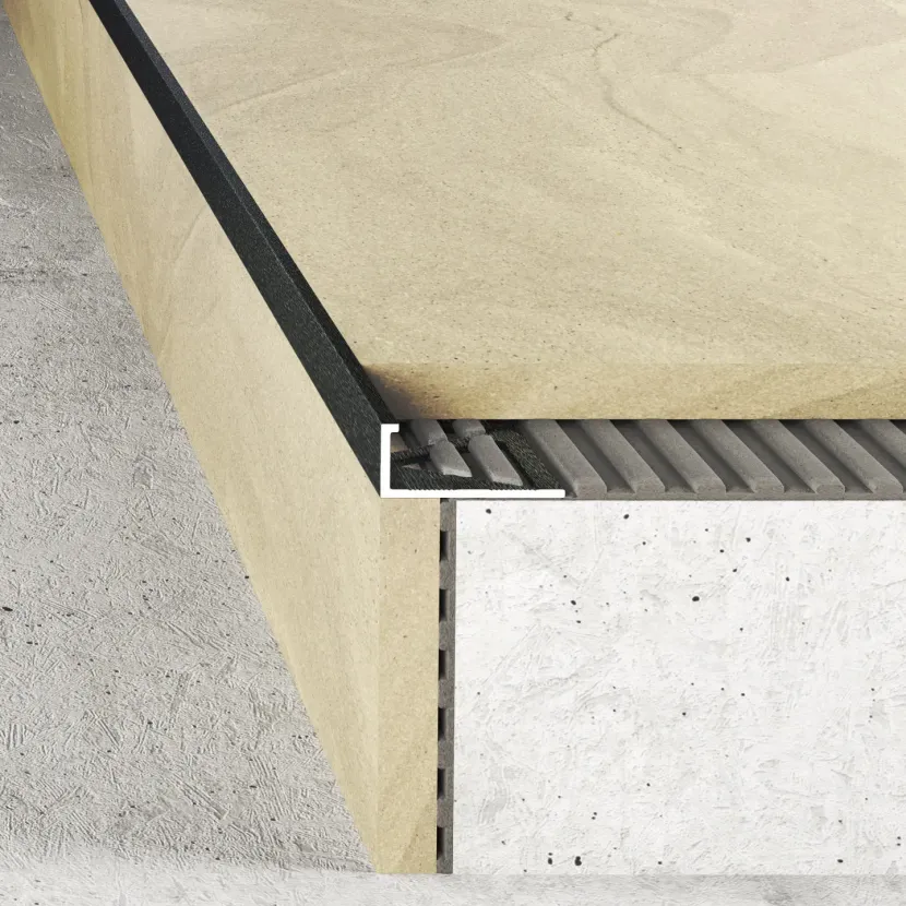 Listwa krawędziowa 10 mm - Lakier metaliczna szarość