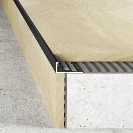 Listwa krawędziowa 10 mm - Lakier metaliczna szarość
