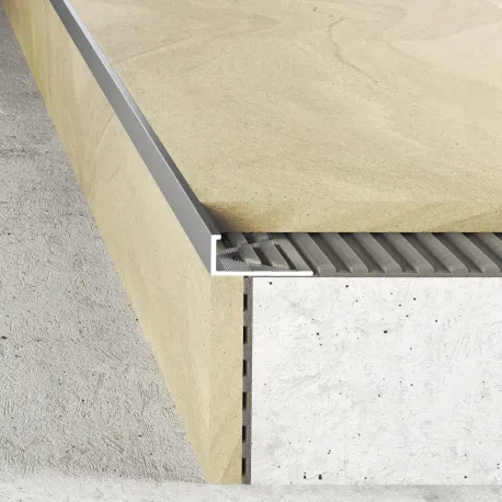 Listwa krawędziowa 8 mm - Naturalne aluminium polerowane