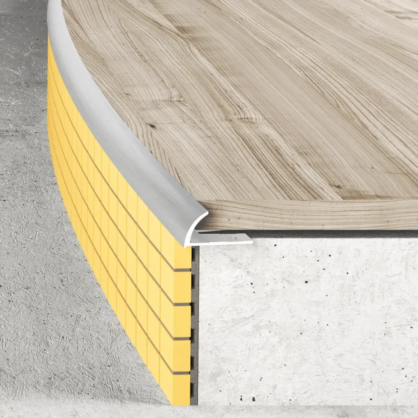 Listwa narożna gięta - naturalne aluminium