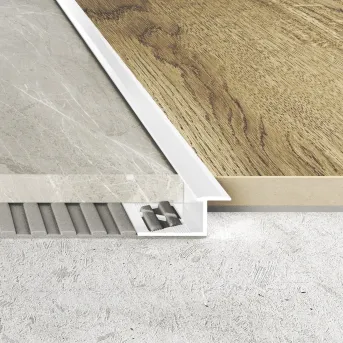 Listwa łączeniowa - Okleina biała - Aluminium lakierowane