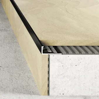 Listwa krawędziowa 10 mm Czarny połysk - A51 - Aluminium lakierowane