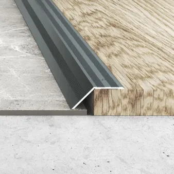 Listwa dylatacyjna 15 x 37 - Lakier lodowa szarość - Samoprzylepne - Aluminium lakierowane
